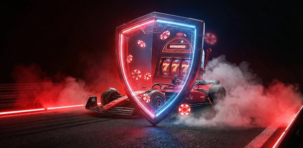 Winorio casino slot met rood schild en nummer 777